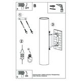 Sollux Kinkiet LAGOS 2 złoty połysk SL.1202