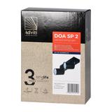 DOA SP 2I, oprawa ścienno-sufitowa, GU10 max. 2x50W, IP20, czarna AD-OP-6194BGU10 ORNO