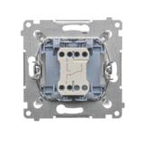 Simon 54 Łącznik schodowy bez piktogramu 10A 250V szybkozłączka złoty mat DW6.01/X/44 KONTAKT