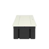 NOEN Kaseta meblowa wpuszczana w blat ze zintegrowaną ramką PCV na gniazda modułowe 3 x 45x45mm lub OR-GM-9010/W ORNO