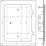 Drzwi do zacisku probierczego, stal nierdzewna NIRO