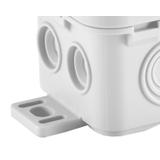 N8w ,  Puszka naścienna z dławicą zintegrowaną, samozatrzaskowa 89*42mm - Seria Fastbox, biały