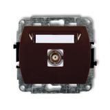 TREND Mechanizm gniazda pojedynczego BNC brązowy