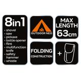 Wielofunkcyjna saperka survivalowa 8 w 1