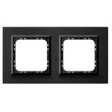 SONATA Ramka podwójna - kolor szczotkowany antracyt