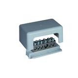 SWP1 ,  Szyna Wyrównująca Potencjał, 1x25mm2, 8x10mm2, szary