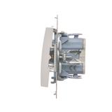 Simon 54 Łącznik schodowy z podświetleniem LED bez piktogramu 10A 250V szybkozłączka biały DW6L.01/X/11 KONTAKT