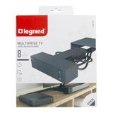 PRZEDŁUŻACZ DO KĄCIKA TV, 4X2P+Z + 4X2P, Z OGRANICZNIKIEM PRZEPIĘĆ, Z PRZEWODEM 2.0 METRA 3X1.5 MM2