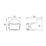 Czujnik ruchu PATROL 2xPIR WHITE