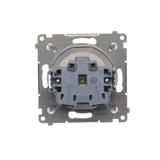 Simon 54 Gniazdo z/u i przesłonami 16A szybkozłączka biały