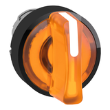 Harmony XB4 Przełącznik 3 położeniowy fi22 pomarańczowy z samopowrotem LED okrągły metalowy ZB4BK15537 Schneider