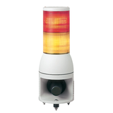 Harmony XVC Kolumna świetlna 100mm 24 V syrena stała/migający LED pomarańczowa/czerwona XVC1B2HK Schneider