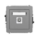 DECO Mechanizm gniazda pojedynczego BNC szary mat