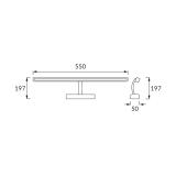 Oprawa dekoracyjna SMD LED ANKA-12 CHROME 4200K