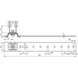 Wspornik dachowy DEHNgrip, wys. 20 mm, Alu