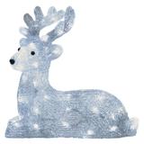 Świąteczny Renifer 40 LED 31x27cm zimna biel IP44 timer DCFC06 EMOS