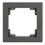 DECO Ramka uniwersalna pojedyncza z tworzywa grafitowa