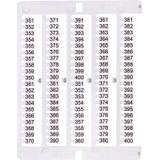 Oznacznik 351 do 400 (100 szt.) ES-NU0851351 003903084 ETI
