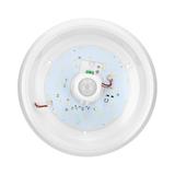 ZONDA LED EMERGENCY 12W/1,2W plafon z czujnikiem ruchu 800lm/80lm IP20 4000K poliwęglan mleczny AD-P