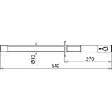 Drążek izolacyjny do wskaźnika PHE, z gwintem M12 i złączem wtykowym