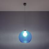 Sollux Lampa wisząca BALL błękitna SL.0251