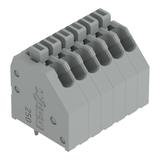 listwa zaciskowa do pł. drukowanych 6-bieg. szara raster 2,54 mm /70szt./ WAGO