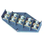 ZPT5-16.0 ,  Płytka odgałęźna serii ZPT, 16,0mm2, 5 torów, czarny