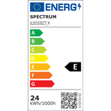 NYMPHEA BLACK & WHITE RINGS 24W CCT 230V 115st IP54 FI320x52 BIAŁY/CZARNY OKRĄGŁA
