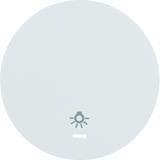 R.1/R.3 Klawisz z soczewką nadrukowanym symbolem światło do łącznika klaw. pojedyncza biały Berker 16212079 WLW1332WG HAGER