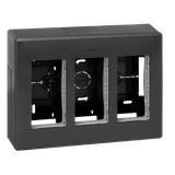 Simon Connect Obudowa natynkowa S500 3-modułowa 6x K45 kompletna szary grafit 51000003-038 KONTAKT