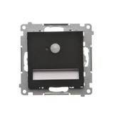 Simon 55 Oprawa oświetleniowa LED 14V z czujnikiem ruchu (0,62 W) Barwa neutralna 4200K Czarny mat