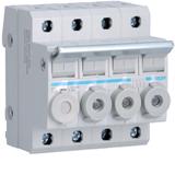Rozłącznik bezpiecznikowy cylindryczny 4P 10x38mm L95400 HAGER