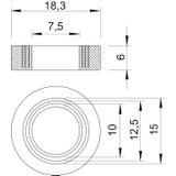 107/B, PIERŚCIEŃ POJEDYNCZY PG13,5