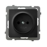 AS Gniazdo pojedyncze - kolor czarny metalik