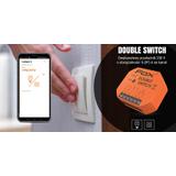 DOUBLE SWITCH 2 kanałowy przekaźnik Wi-Fi 230V WI-R2S2-P F&F