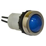 Lampka D22MPB 24V-230V metalowa niebieska