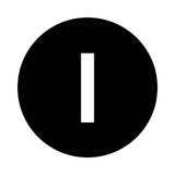 M22-XDH-S-X1 Soczewka do przycisku wystającego 22mm płaska czarna z opisem /I/ 218211 EATON