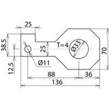 Kształtka przyłączeniowa prosta