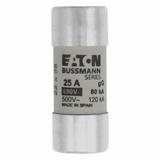 CYLINDRICAL FUSE 22 x 58 25A GG 690V AC Wkładka cylindryczna 22 x 58mm 25A GG 690V AC C22G25 EATON