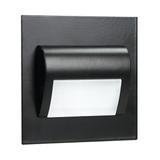 DRACO LED NEW 1,5W, oprawa schodowa podtynkowa, 12VDC, 30lm, 4000K, czarny, innowacyjny sposób monta AD-OS-6164L4/B ORNO