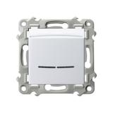 SZAFIR Łącznik hotelowy z podświetleniem pomarańczowym - kolor biały