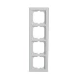 AXCENT Ramka 4-krotna  białe szkło