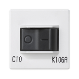 Simon Connect Wyłącznik nadmiarowo-prądowy K45 C10A czysta biel K106A/9 KONTAKT