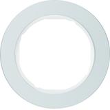 R.classic Ramka pojedyncza aluminium/biała Berker 10112074 WLD9100AW HAGER