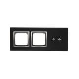 Simon 54 Touch Panel dotykowy S54 Touch 3 moduły 2 pola dotykowe poziome + 2 otwory na osprzęty S54 księżycowa lawa DSTR3200/74 KONTAKT