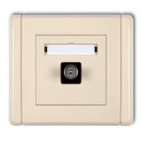 FLEXI Gniazdo antenowe pojedyncze TV beżowy