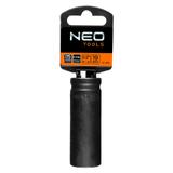 Nasadka udarowa 1/2" długa, 19 x 78mm , Cr-Mo