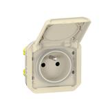 NOWE PLEXO - GNIAZDO 2P+Z ZACISKI AUTOMATYCZNE MECHANIZM 16 A - 250 V PIASKOWE 069828L LEGRAND