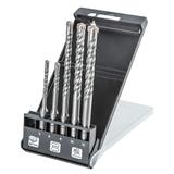 Zestaw wierteł do betonu SDS Plus, quatro, zestaw 5 szt. - 5, 6 x 110 mm + 8, 10, 12 x 160 mm