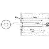 Kotwa do sufitów podwieszanych 6x40 mm 100szt. R-GS-06040 RAWLPLUG